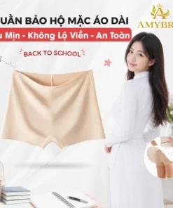 Quần Mặc Trong Váy Chất Su Mịn Không Lộ Viền, Quần Bảo Hộ Mặc Váy Có Lót Kháng Khuẩn